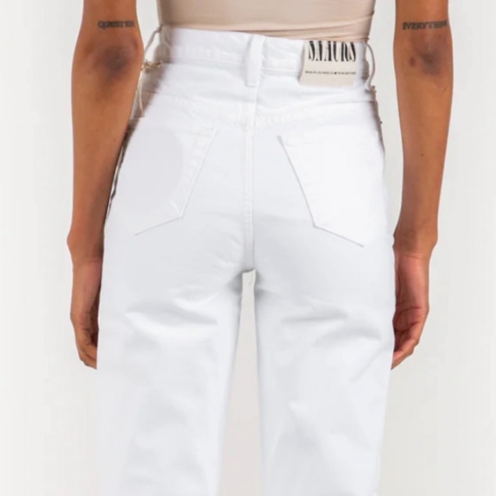 Mother SNACKS! High Waisted Twizzy Skimp Jeans in Sticky Rice